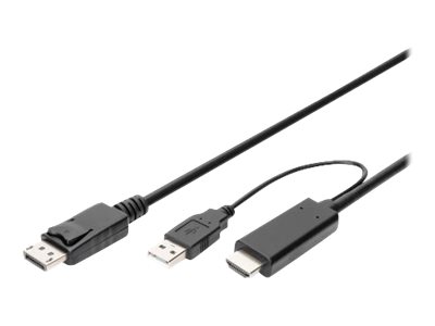 DIGITUS 4K HDMI Adapterkabel - HDMI auf DisplayPort 2m DIGITUS 4K HDMI Adapterkabel - HDMI auf DisplayPort 2m von Digitus