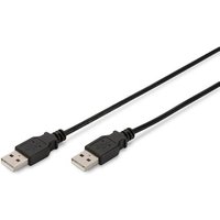 DIGITUS AK-300101-010-S USB 2.0 Kabel Typ A St./ St. 1m schwarz von Digitus