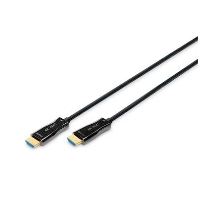 DIGITUS AK-330125-100-S AOC Hybrid Glasfaser HDMI Kabel UHD 4K 10m schwarz von Digitus