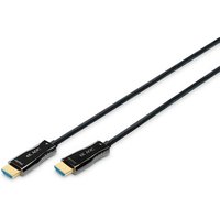 DIGITUS AK-330125-100-S AOC Hybrid Glasfaser HDMI Kabel UHD 4K 10m schwarz von Digitus