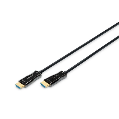 DIGITUS AK-330125-150-S AOC Hybrid Glasfaser HDMI Kabel UHD 4K 15m schwarz von Digitus