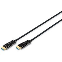 DIGITUS AK-330125-150-S AOC Hybrid Glasfaser HDMI Kabel UHD 4K 15m schwarz von Digitus