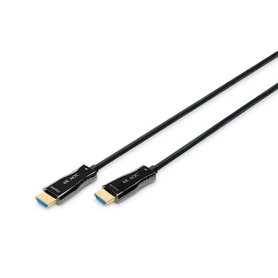 DIGITUS AK-330125-200-S AOC Hybrid Glasfaser HDMI Kabel UHD 4K 20m schwarz von Digitus