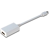 DIGITUS AK-340404-001-W Mini-Displayport Adapter zu HDMI A St./Bu. 15cm weiß DIGITUS AK-340404-001-W Mini-Displayport Adapter zu HDMI A St./Bu. 15cm weiß von Digitus