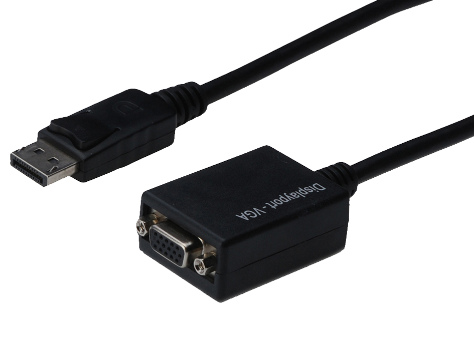 DIGITUS Adapterkabel, DisplayPort - HD15, 0,15 m, schwarz von Digitus