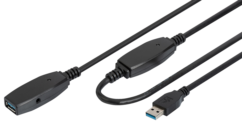 DIGITUS Aktives USB 3.0 Verlängerungskabel, 20,0 m von Digitus