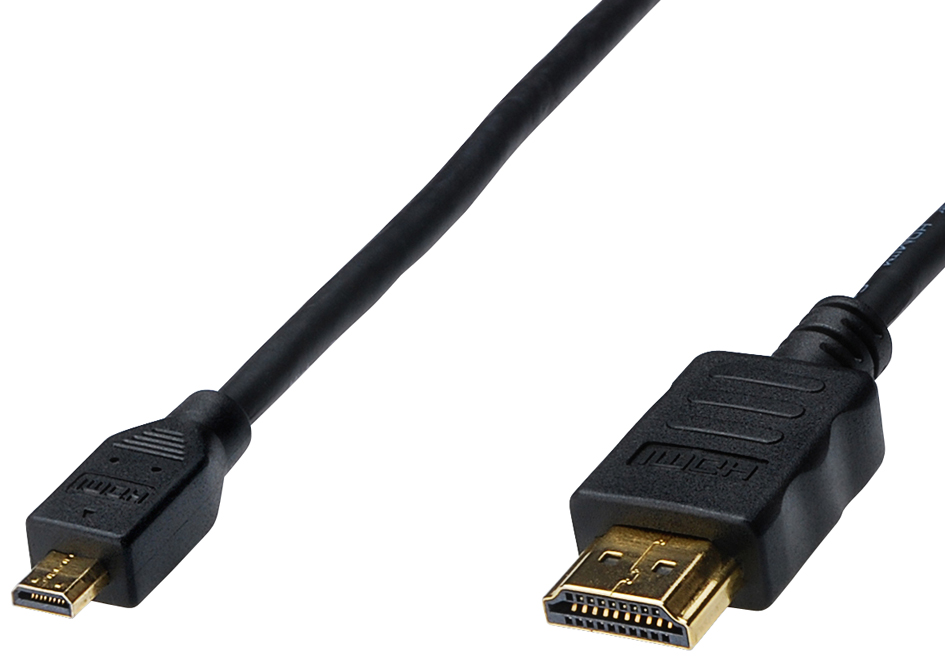 DIGITUS Anschlusskabel High Speed, HDMI-A - Micro HDMI-D von Digitus