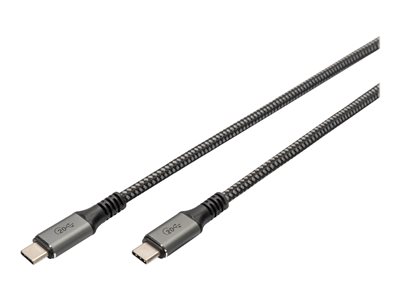 DIGITUS Anschlusskabel USB4.0/C -> C 40Gbit/s 1m schwarz DIGITUS Anschlusskabel USB4.0/C -> C 40Gbit/s 1m schwarz von Digitus