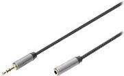 DIGITUS - Audiokabel - 3,5-mm-Klinkenstecker weiblich zu Stereo Mini-Klinkenstecker männlich - 3 m - Doppelisolierung - Schwarz DIGITUS - Audiokabel - 3,5-mm-Klinkenstecker weiblich zu Stereo Mini-Klinkenstecker männlich - 3 m - Doppelisolierung - Schwarz von Digitus