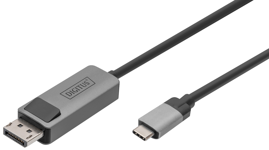 DIGITUS Bidirektional Adapterkabel, USB-C - DisplayPort, 2 m von Digitus