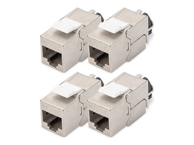 DIGITUS CAT 6A Keystone Modul geschirmt mit Kabelmanager 4St DIGITUS CAT 6A Keystone Modul geschirmt mit Kabelmanager 4St von Digitus