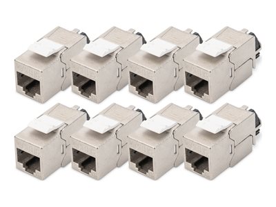 DIGITUS CAT 6A Keystone Modul geschirmt mit Kabelmanager 8St DIGITUS CAT 6A Keystone Modul geschirmt mit Kabelmanager 8St von Digitus