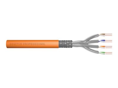 DIGITUS CAT.7 S/FTP Verlegekabel, simplex, 1000m, orange (Speditionsversand) von Digitus