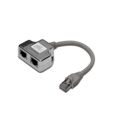 DIGITUS CAT5e 2x RJ45 auf 1x RJ45 Patchkabel Adapter Splitter DIGITUS CAT5e 2x RJ45 auf 1x RJ45 Patchkabel Adapter Splitter von Digitus