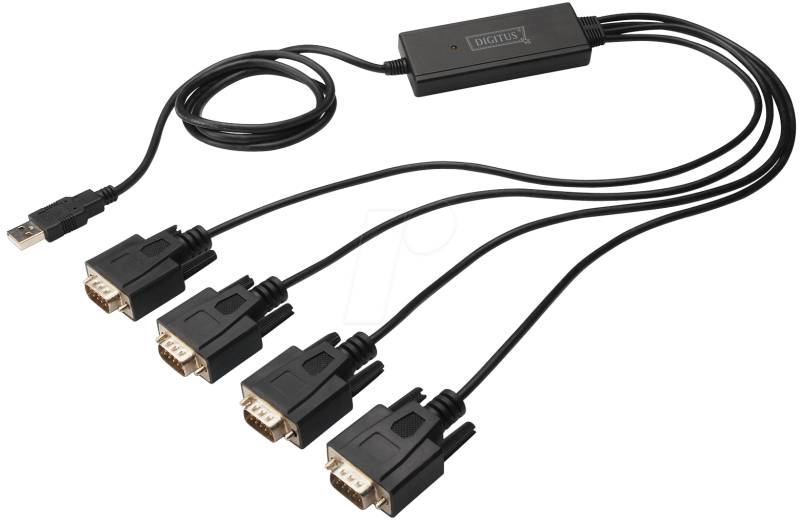 DIGITUS DA-70159 - USB 2.0 Konverter, A Stecker auf 4x RS-232 von Digitus