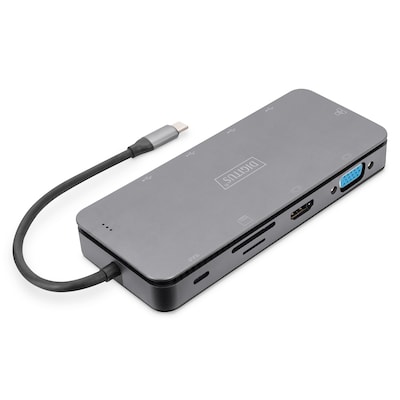 DIGITUS DA-70896 11 Port USB-C Dockingstation mit SSD Gehäuse von Digitus