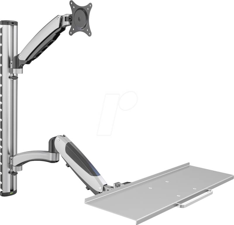 DIGITUS DA-90354 - Arbeitsstation, Monitor- + Tastaturhalterung, Wandmontage von Digitus