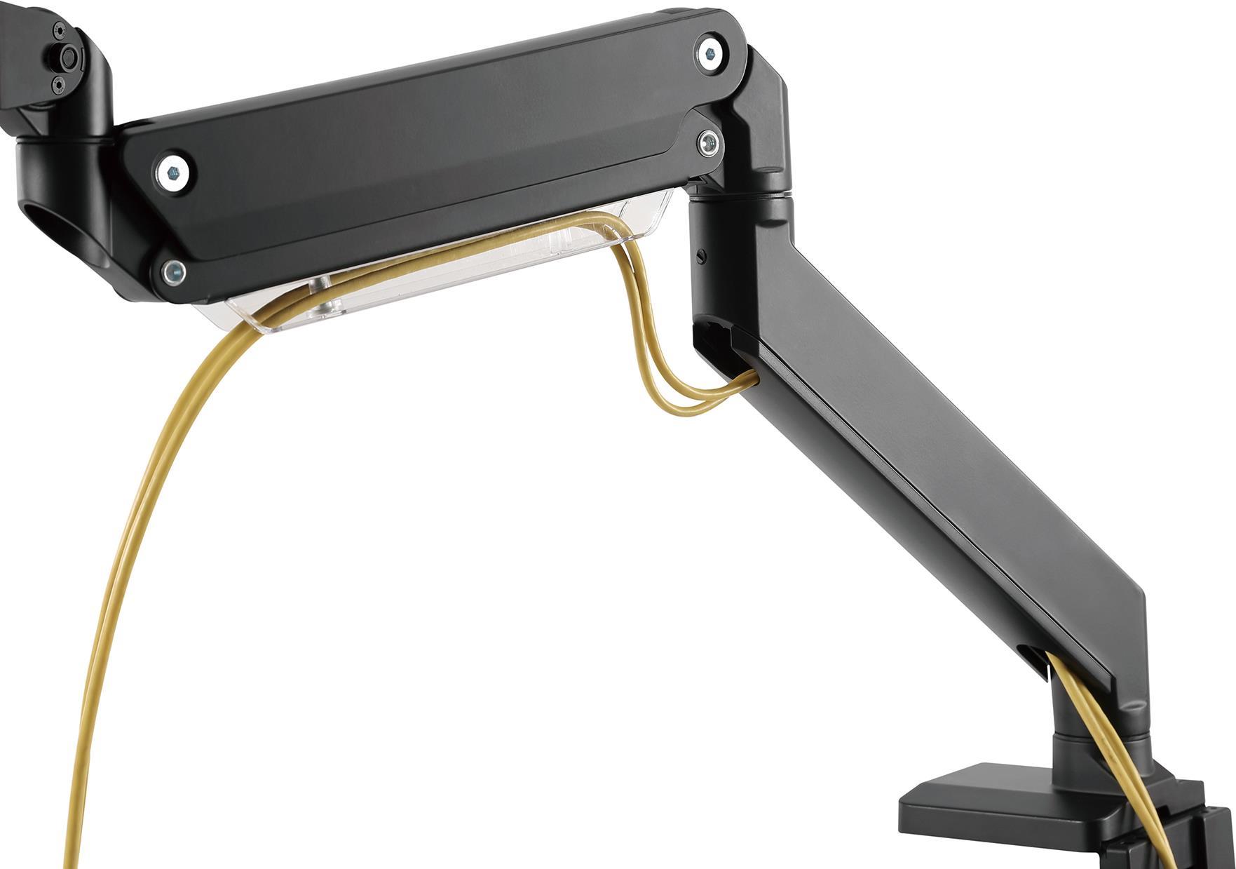 DIGITUS DA-90426 - Befestigungskit (Spannbefestigung für Tisch, Gaszylinder-Monitorarm, quick release mechanism) - Gasfeder - für curved / flat panel - Kunststoff, Aluminium, Stahl - Schwarz - Bildschirmgröße: 38,1-88,9 cm (15-35) - Schreibtisch (DA-90426) von Digitus