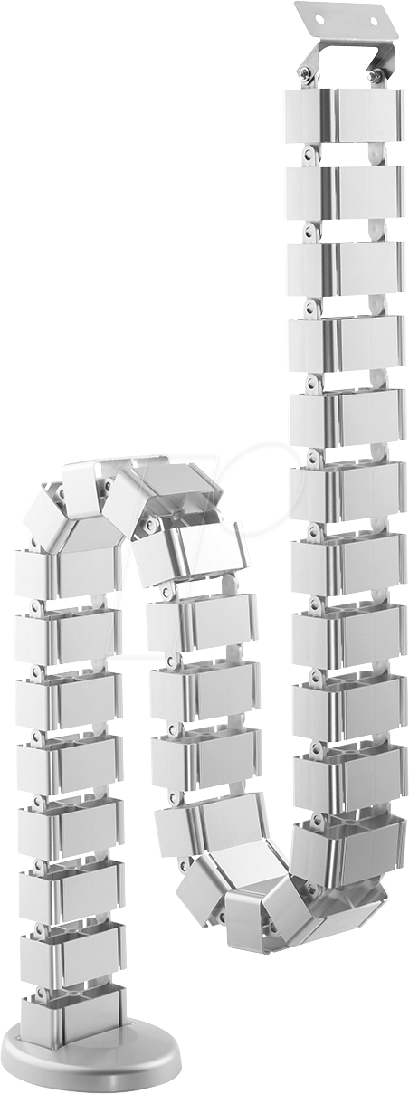 DIGITUS DA-90506 - Schreibtisch-Kabelführung, flexibel, 28 Gelenke, silber von Digitus
