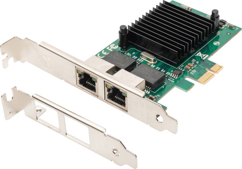 DIGITUS DN-10132 - Netzwerkkarte, PCI Express, Gigabit Ethernet, 2x RJ45 von Digitus
