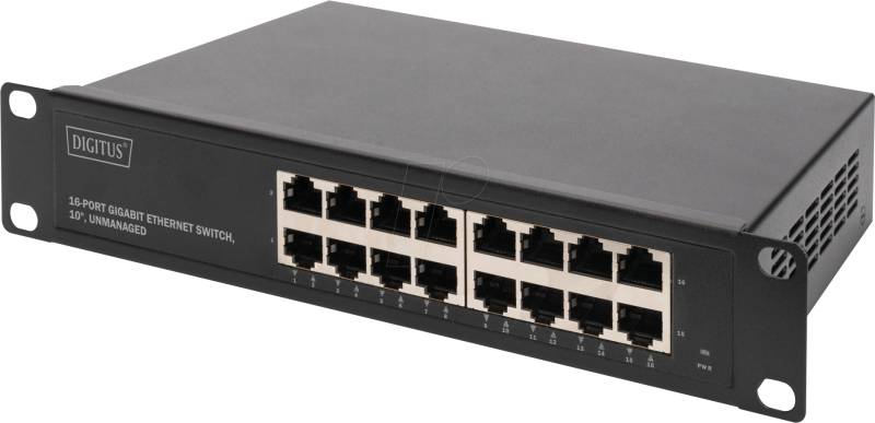 DIGITUS DN-80115 - Switch, 16-Port, Gigabit Ethernet von Digitus