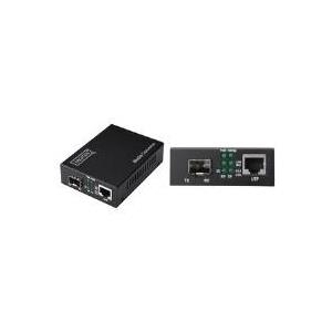 DIGITUS DN-82130 - Medienkonverter - 10Base-T, 100Base-TX, 1000Base-T - RJ-45 / SFP (mini-GBIC) - extern - bis zu 80 km (DN-82130) von Digitus