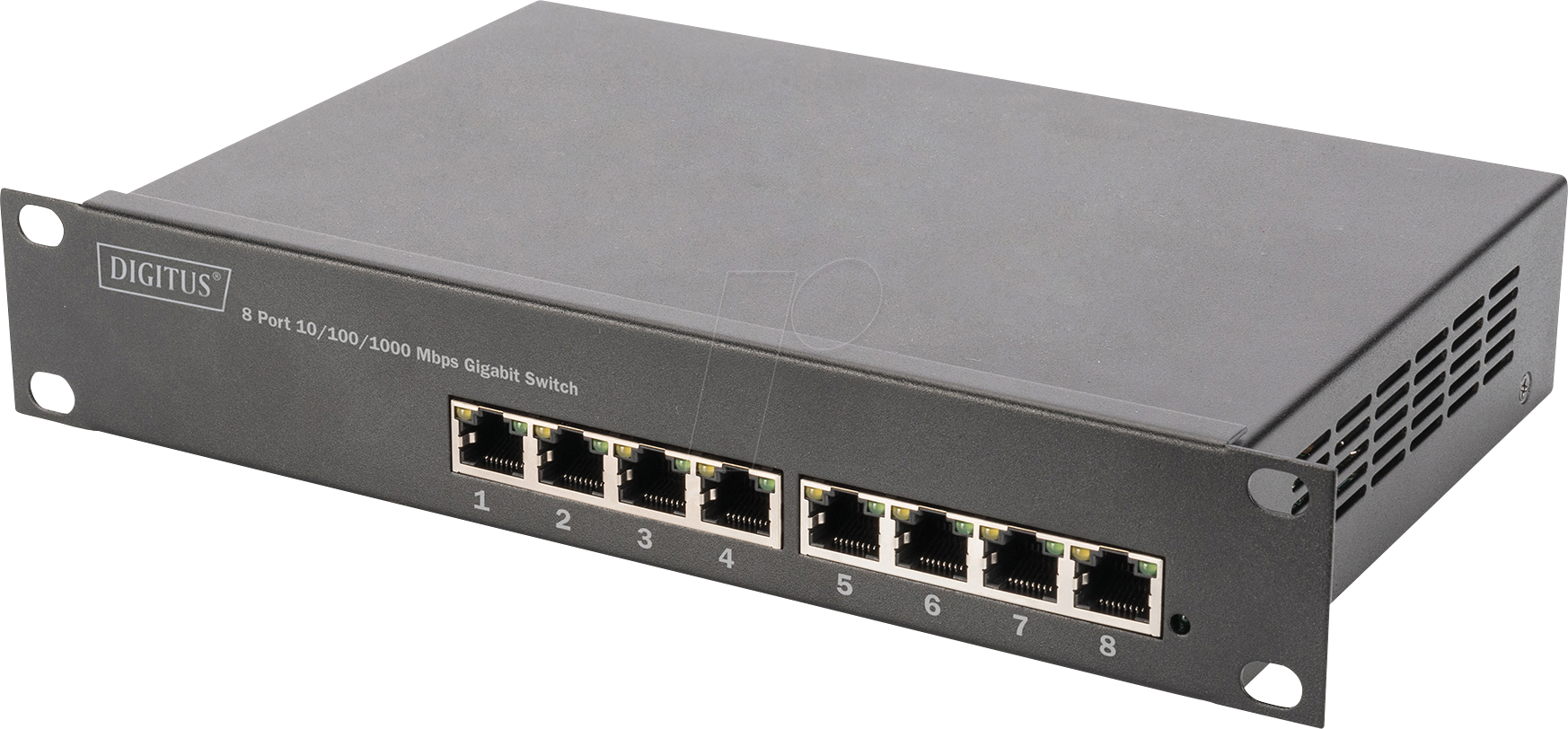 DIGITUS DN-95331 - Switch, 8-Port, Gigabit Ethernet, PoE+ von Digitus