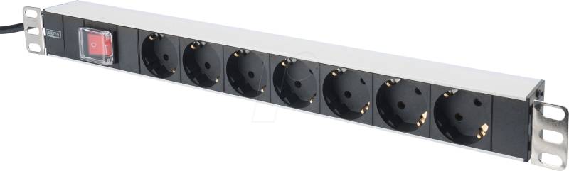 DIGITUS DN-95402 - 19'' Steckdosenleiste, 1HE, 7-fach von Digitus