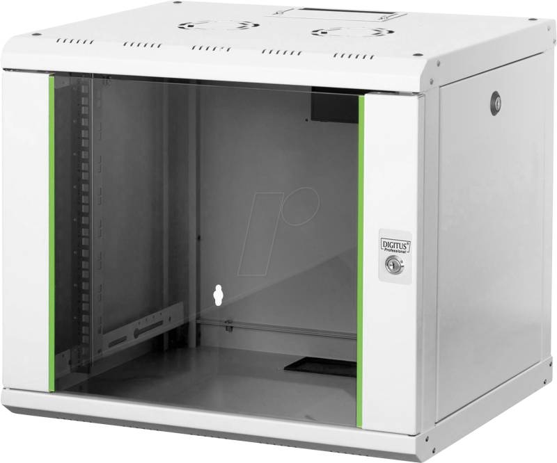 DIGITUS DN19 09U - 19'' Wandgehäuse, 9HE, 450mm Tiefe, grau von Digitus