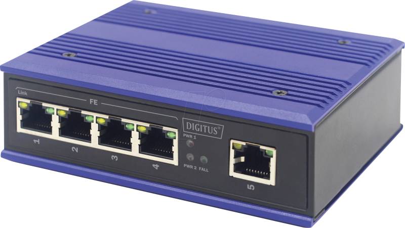 DIGITUS DN650105 - Switch, 5-Port, Fast Ethernet von Digitus