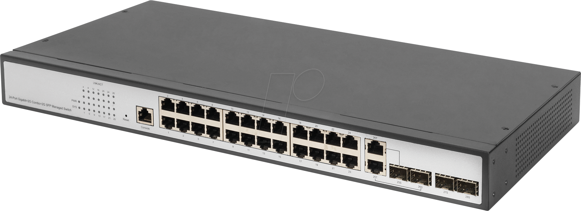 DIGITUS DN802213 - Switch, 28-Port, Gigabit Ethernet, RJ45/SFP, SFP von Digitus