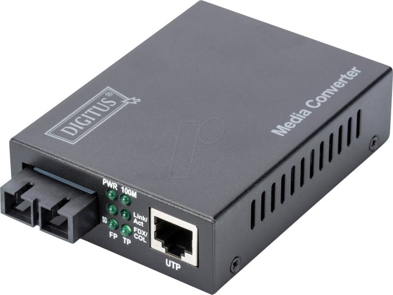 DIGITUS DN820201 - Medienkonverter, Fast Ethernet, RJ45 / SC Duplex von Digitus