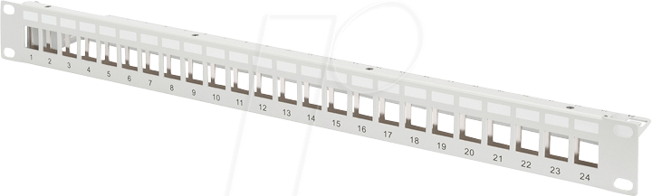 DIGITUS DN91410 - 19'' Patchpanel für 24x Keystone Module, grau von Digitus