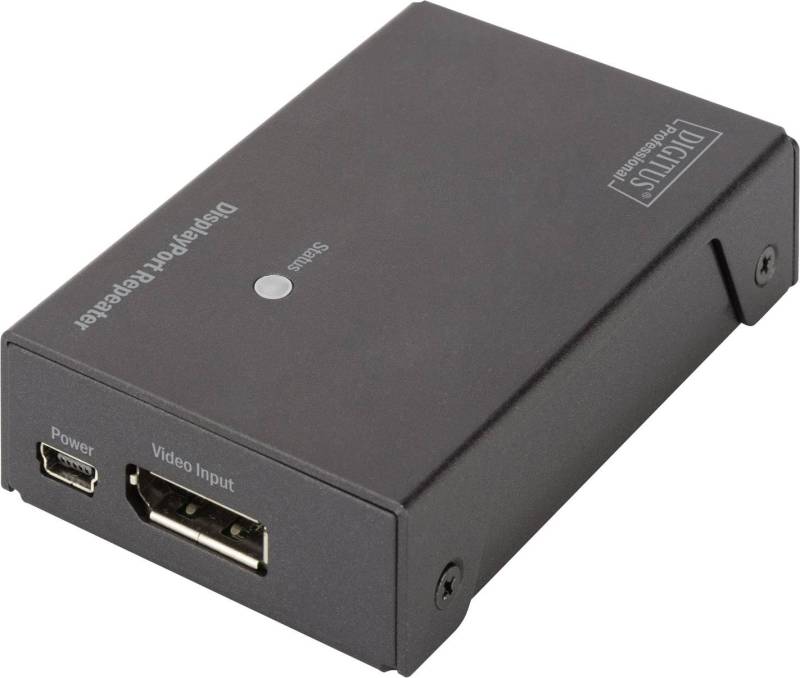 DIGITUS DP-Repeater bis 20m FullHD  bis 13m UHD 4K schwarz von Digitus
