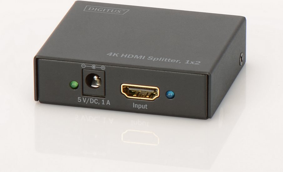 DIGITUS DS-46304 - Video-/Audio-Splitter - 2 x HDMI - Desktop (DS-46304) von Digitus