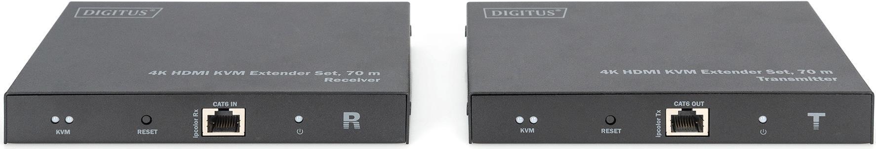 DIGITUS DS-55513 - Sender und Empf�nger - KVM-/USB-Extender - HDMI - �ber CAT 6/7/8 - bis zu 70 m (DS-55513) von Digitus