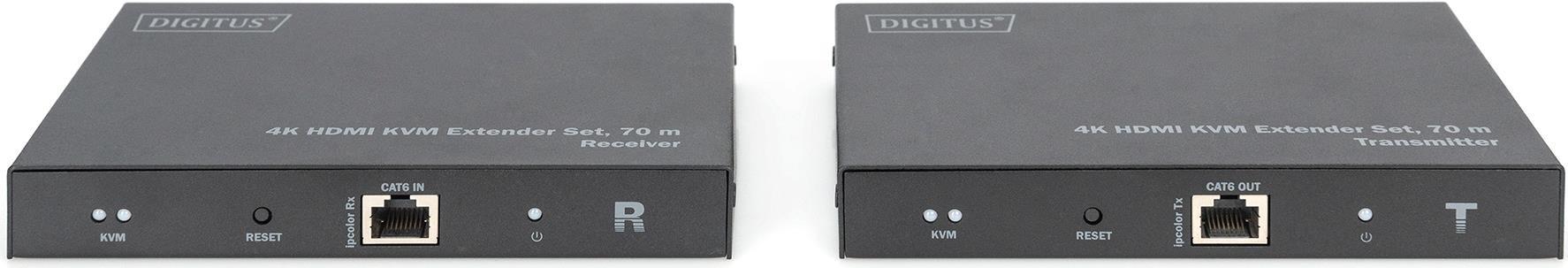 DIGITUS DS-55513 - Sender und Empfänger - KVM-/USB-Extender - HDMI - über CAT 6/7/8 - bis zu 70 m (DS-55513) von Digitus