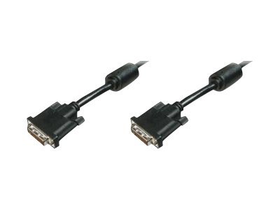 DIGITUS DVI-Anschlusskabel DVI 24+1 Dual Link  5m schwarz von Digitus