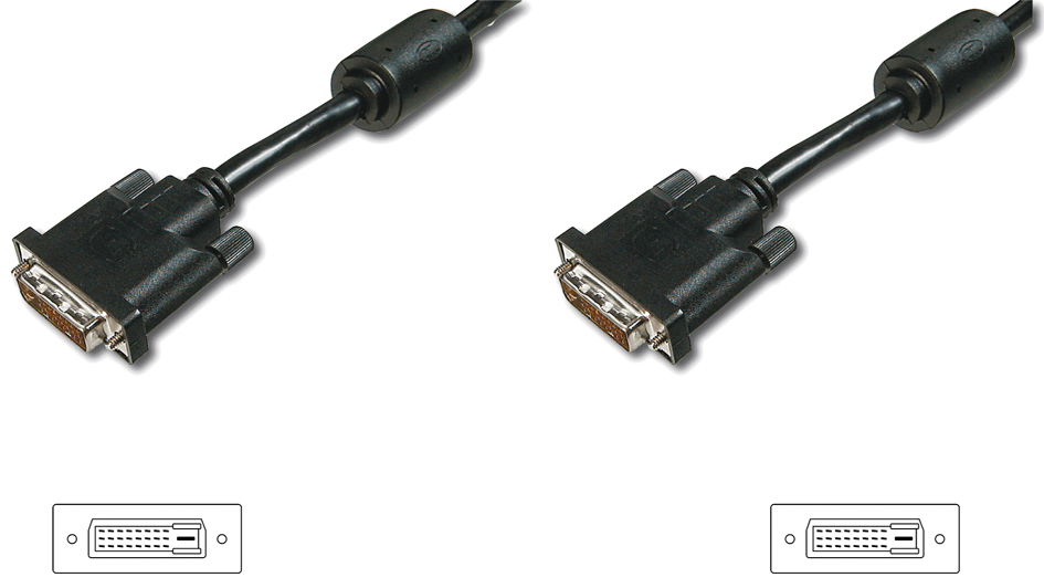 DIGITUS DVI-D 24+1 Kabel, Dual Link, 5,0 m DIGITUS DVI-D 24+1 Kabel, Dual Link, 5,0 m von Digitus