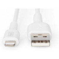 DIGITUS Daten- und Ladekabel USB-A zu Lightning, 1.0m, weiß DIGITUS Daten- und Ladekabel USB-A zu Lightning, 1.0m, weiß von Digitus