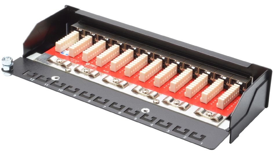 DIGITUS Desktop Patch Panel Kat.6A, Klasse EA, 12 x RJ45 von Digitus