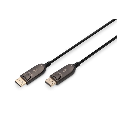 DIGITUS DisplayPort AOC Hybrid-Glasfaser Anschlusskabel M/M, 20m von Digitus