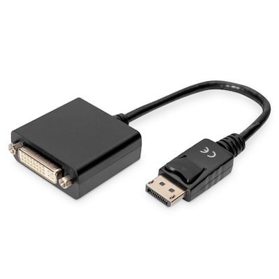 DIGITUS DisplayPort Adapter/Konverter,DP-DVI (24+5) St/Bu, 0.15m von Digitus