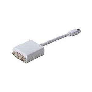 DIGITUS - DisplayPort-Adapter - Mini DisplayPort (M) - bis - DVI-I (W) - 15cm (DisplayPort 1,1a) - geformt - weiß (AK-340406-001-W) von Digitus