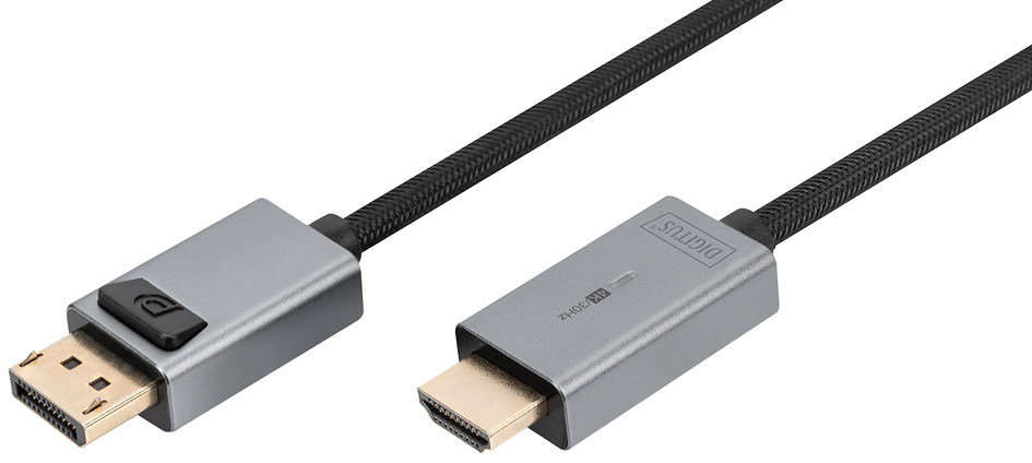 DIGITUS DisplayPort Adapterkabel, DP - HDMI Typ A, 4K, 3,0 m DIGITUS DisplayPort Adapterkabel, DP - HDMI Typ A, 4K, 3,0 m von Digitus