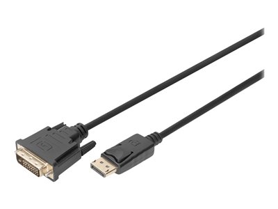 DIGITUS DisplayPort Adapterkabel, DP auf DVI-D, 3,0m, sw DIGITUS DisplayPort Adapterkabel, DP auf DVI-D, 3,0m, sw von Digitus