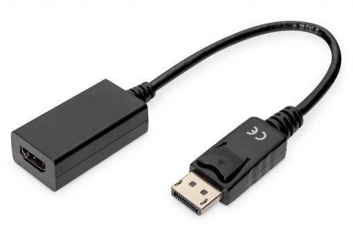 DIGITUS DisplayPort-Adapterkabel - DisplayPort / HDMI 0,15m von Digitus