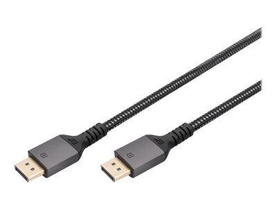 DIGITUS DisplayPort Anschlusskabel 3m Aluminium 8K schwarz DIGITUS DisplayPort Anschlusskabel 3m Aluminium 8K schwarz von Digitus
