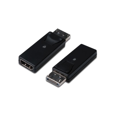 DIGITUS Displayport Adapter DP zu HDMI-A St./Bu. Verriegelung DB-340602-000-S von Digitus