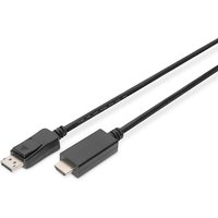 DIGITUS Displayport Adapterkabel, DP - HDMI Typ A St/St, 2.0m DIGITUS Displayport Adapterkabel, DP - HDMI Typ A St/St, 2.0m von Digitus